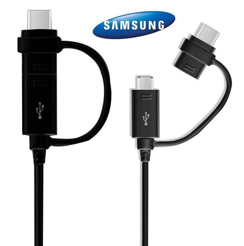 Oryg. Kabel Samsung COMBO Typ C micro USB czarny na Arena.pl