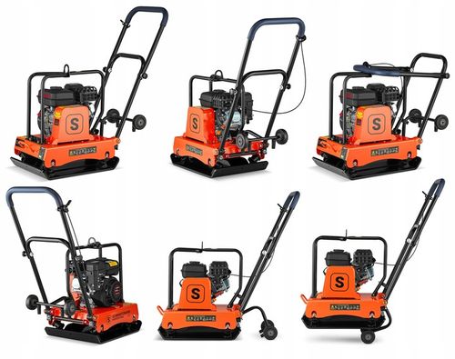 ZAGĘSZCZARKA gruntu UBIJAK 90kg koła + mata + silnik LONCIN 6,5KM siła 18kN na Arena.pl