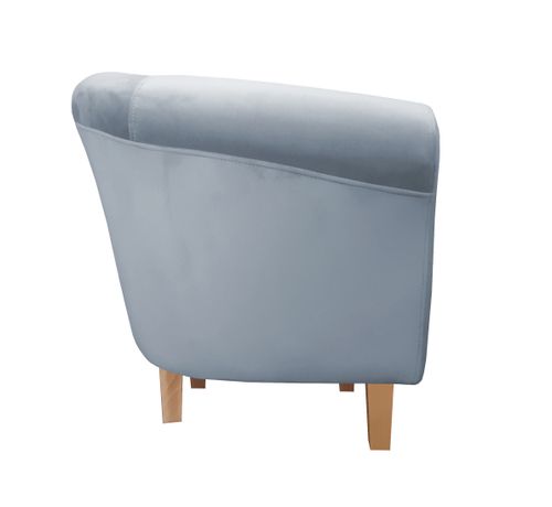 Fotel Milo nogi buk szary błękit BL06 na Arena.pl