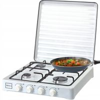 KUCHENKA GAZOWA PRZENOŚNA TURYSTYCZNA STELLA 4 PALNIKI BIAŁA CAMPING LPG