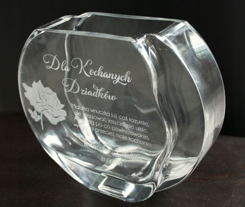Wazon grawer PREZENT ślubny na ślub rocznicę na Arena.pl