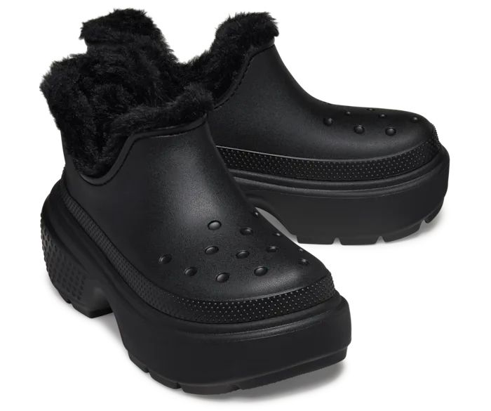 Crocs Damskie Ocieplane Botki Na Platformie Stomp Lined Shorty Boot 42-43 zdjęcie 1
