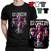 KOSZULKA T-SHIRT MĘSKI WZORY - LED ZEPPELIN ROCK METAL MUZYKA - XS