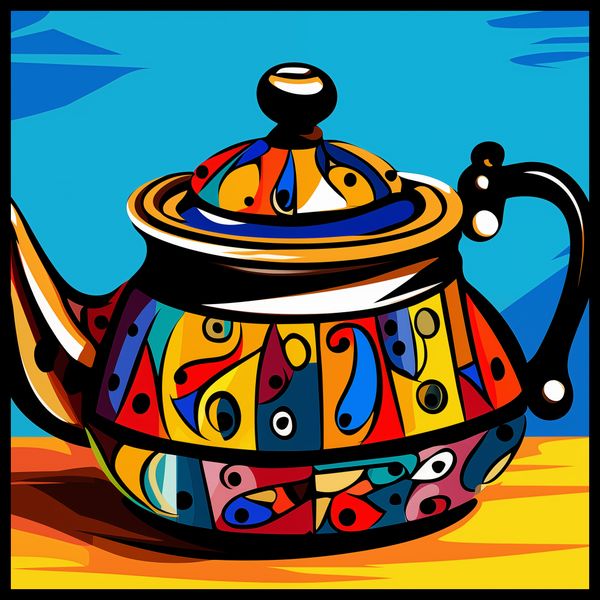 Plakat 80x80cm Może Herbatki? zdjęcie 2