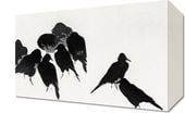 Obraz 30x20cm Crows, Seitei Japoński Vintage do Salonu