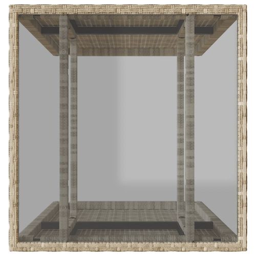 3-cz. zestaw mebli bistro z poduszkami, jasnoszary, polirattan na Arena.pl