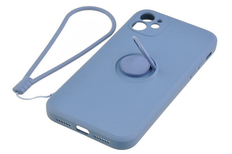 Etui Pastel Ring do Apple iPhone 11 niebieski zdjęcie 1