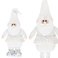 Mikołaj 62-90cm ozdoba świąteczna, krasnal świąteczny, gnom na teleskopowych nóżkach