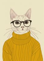 Plakat 13x18cm Intelektualista