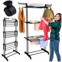 SUSZARKA NA PRANIE ubrania odzież bieliznę PIONOWA DUŻA XXL metalowa