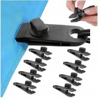 Uchwyt Klips Zaciskowy do Plandek Do Mocowania Żagla Markizy Namiotu 10 szt