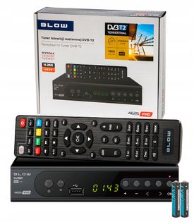 DEKODER TUNER TV NAZIEMNEJ FULL HD DVB-T2 BLOW 4625FHD HDMI