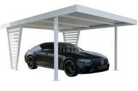 Carport V PREMIUM 4x5m Wypełnienie panelami Wiata samochodowa TS1270