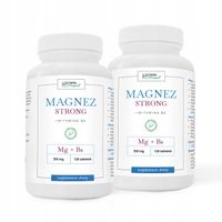 Magnez STRONG+B6 Skurcze Stres WYSOKA DAWKA 120t
