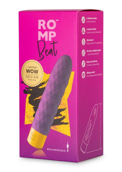 Romp Beat Bullet Vibrator - Purple zdjęcie 2