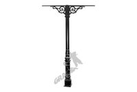 SŁUP ŻELIWNO-STALOWY  - DWA RAMIONA PO PROSTEJ DŁUŻSZE RETRO