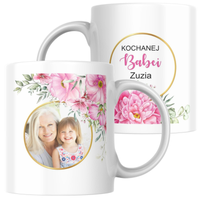 Prezent na dzień Babci i Dziadka Kubek z personaliza Imieniem oraz Zdjęciem