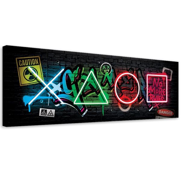 Emaga Obraz na płótnie, Kontroler abstrakcja - 120x40 zdjęcie 1