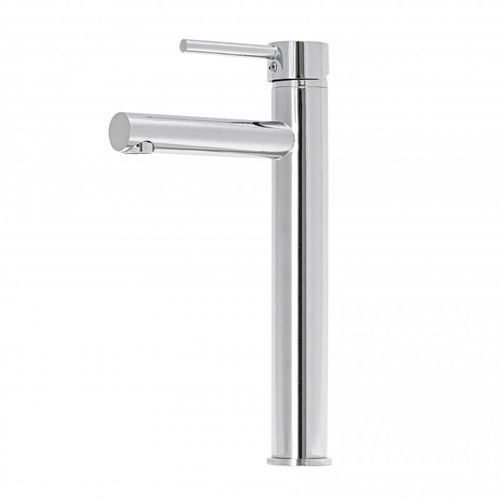 Bateria umywalkowa stojąca chrom wysoka z długą wylewką - Yoka na Arena.pl