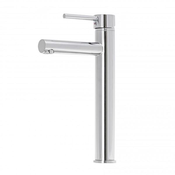 Bateria umywalkowa stojąca chrom wysoka z długą wylewką - Yoka zdjęcie 6