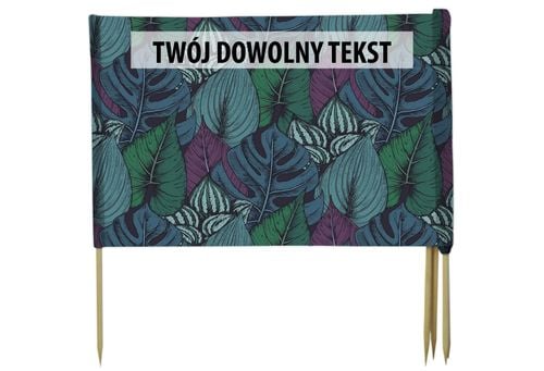 PARAWAN PLAŻOWY Liście z indywidualnym napisem 4 PANELE 46.4 na Arena.pl