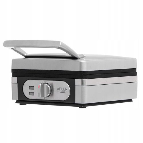 GOFROWNICA XXL 2000W,Limitowana Seria Silver Adler,DUŻA MOC, 2 DUŻE Gofry na Arena.pl