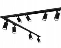 Zestaw Szynoprzewód Szyna 4m + 8x Lampa GU10 LED czarna