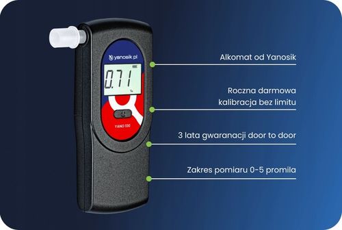 Alkomat elektrochemiczny YANO 100 od Yanosika na Arena.pl
