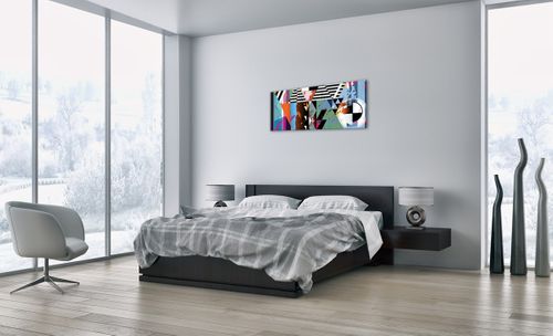 Obraz Na Płótnie - Kompozycja Figury - 100X40 Cm - Ab100X40-3636 na Arena.pl