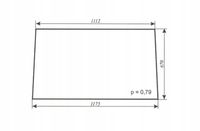 szyba przednia - przód do ciągnika URSUS C-360 kabina Szczytno