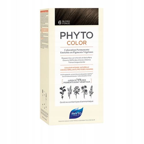 PHYTO COLOR FARBA DO WŁOSÓW ciemny blond 6 50 ml na Arena.pl