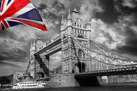 FOTOTAPETA WIELKA BRYTANIA MOST FLAGA 380x256