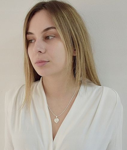 Łańcuszek Srebrny Damski Corda z Medalikiem Serduszko pr 925 Grawer Gratis na Arena.pl