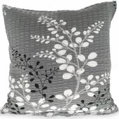 Poszewka z kory 40x40 wzór gałązki na grafitowym tle