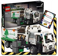 LEGO TECHNIC ŚMIECIARKA MACK MR ELETRIC PEŁEN ZESTAW KLOCKÓW + EBOOK 503 EL