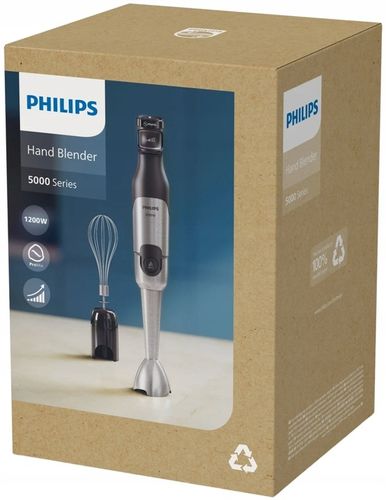 Blender ręczny Philips Seria 5000 HR2682/00 1200W Stal Wskaźnik LED na Arena.pl
