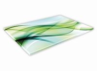 SZKLANA DESKA KUCHENNA 60x20 159c Zielony dym
