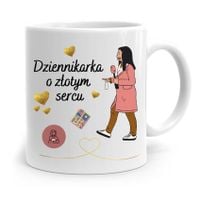 Kubek Dziennikarza Reportera O Złotym Sercu Z Nadrukiem Ze Zdjęciem