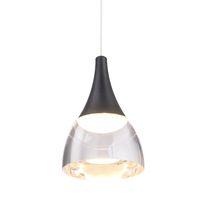 Ledowa lampa wisząca Dalamtia 5W do przedpokoju czarna