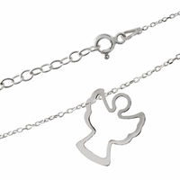 SREBRNA BRANSOLETKA CELEBRYTKA ANIOŁEK SREBRO PRÓBY 925