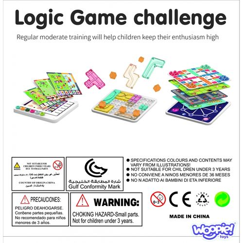 WOOPIE Zestaw 60 Gier Logicznych 3+ na Arena.pl