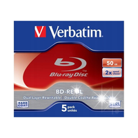 Płyty Blu-Ray Verbatim BD-RE DL SERL 50GB (5 szt.)