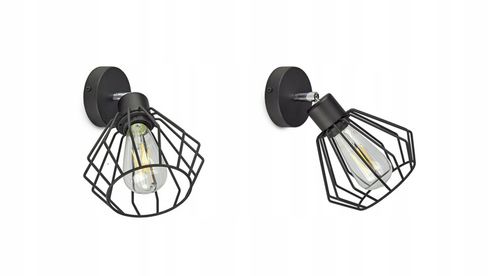 Lampa Ścienna Kinkiet Loft Druciany Ruchomy LED na Arena.pl