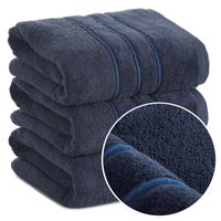 Ręcznik kąpielowy miękki puszysty gram. 500 GSM 70x140 SIBEL granatowy