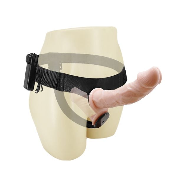 Dwustronny Penis Strap On Pegging Dla Par Wibracje zdjęcie 2