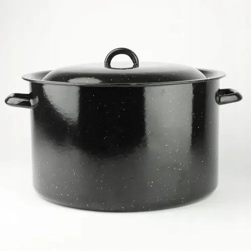 GARNEK EMALIOWANY POWIDLAK Z SITKIEM 15 L DO GOTOWANIA POTRAW PRZETWORÓW na Arena.pl