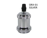 OPRAWKA E27 DEKORACYJNA SREBRO