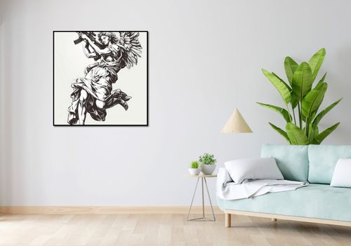 Plakat 90x90cm Anioł Wojny na Arena.pl
