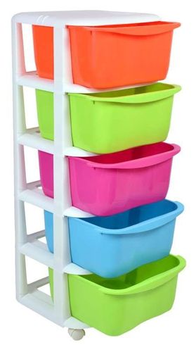 Pojemnik na zabawki 5 szuflad na kółkach na Arena.pl