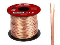 Przewód głośnikowy 2x0,75mm przezroczysty 25m